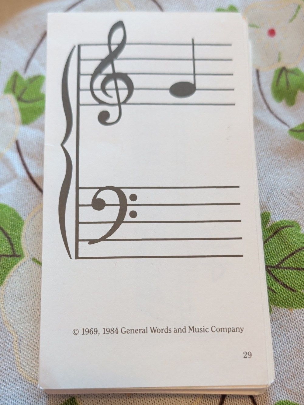 Piano Notes And Notation Flash Cards.